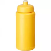 Żółty - Bidon Baseline® Plus o pojemności 500 ml z wieczkiem sportowym