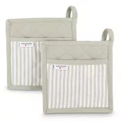 jasnozielono / biały - Zestaw 2 rękawic kuchennych Lord Nelson Victory