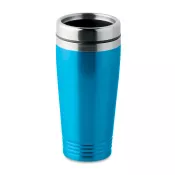 Kubek podróżny stalowy dwuścienny 400 ml RODEO COLOUR Turkusowy