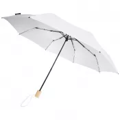 Biały - Wiatroodporny parasol manualny Ø106 cm Birgit z PET z recyklingu
