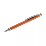 pomarańczowy - Długopis aluminiowy z gumowaną powierzchnią GOMA