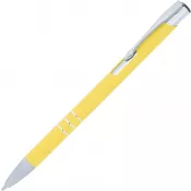 żółty - Długopis metalowy soft touch NEW JERSEY