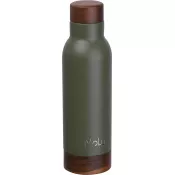 oliwkowy - Butelka termiczna ze stalowa z recyklingu COTE D'AZUR MoLu 630 ml