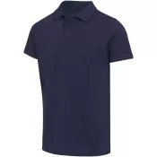 Granatowy - Graphite organiczna koszulka polo unisex o gramaturze 180 g/m², z krótkim rękawem i certyfikatem OCS