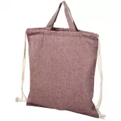 Kasztanowy melanż - Plecak Pheebs bawełniany z recyklingu o gramaturze 150 g/m², 38 x 42 cm