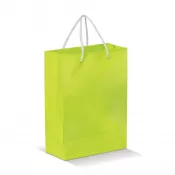 jasnozielony - Papierowa torba mała 18x24x8 cm