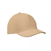 Czapka z daszkiem 5-panelowa z bawełny 180 g/m² SUNNY Kosc Sloniowa