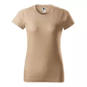 Piaskowy - Koszulka bawełniana damska 160 g/m²  BASIC 134