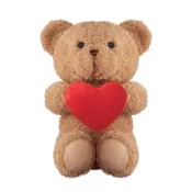 Miś pluszowy z sercem 23 cm SNUGGLE