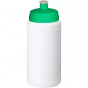 Biały-Zielony - Bidon Baseline® Plus o pojemności 500 ml z wieczkiem sportowym