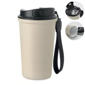 Kubek termiczny z ceramiczną wyściółką 400 ml NAKANO Bezowy