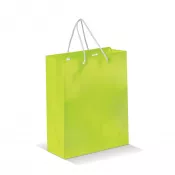 jasnozielony - Papierowa torba średnia 24x30x10 cm