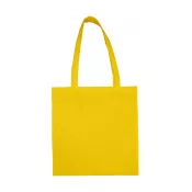 Yellow - Torba bawełniana 140 g/m² marki SG, 38 x 42 cm, płaska