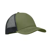 Czapka z daszkiem trucker bawełniana 250 g/m² BLIST Zieleń Wojskowa
