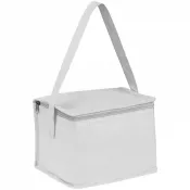 biały - Torba termiczna non woven na 6 puszek 330 ml NIEBY
