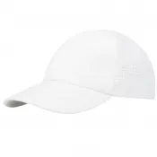 Biały - Mica 6 panelowa czapka GRS z recyklingu o młodzieżowym kroju