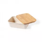neutralny - Pudełko śniadaniowe 1 L, bambusowe wieczko