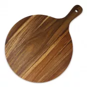 drewniany - InSideOut Drewniana okrągła deska do serwowania, 31,5 cm