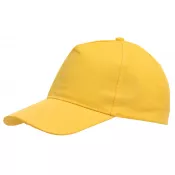żółty - 5-segmentowa czapka FAVOURITE