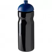 Czarny-Niebieski - Bidon H2O Base® o pojemności 650 ml z wypukłym wieczkiem