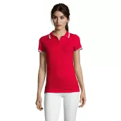 Polo damskie z piki 200 g/m² Sol's PASADENA WOMEN Rojo/Blanco