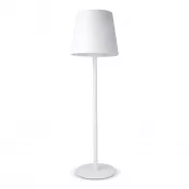 biały - Metalowa lampka stołowa