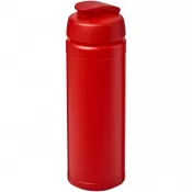 Czerwony - Bidon Baseline® Plus o pojemności 750 ml z wieczkiem zaciskowym i uchwytem