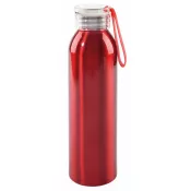 czerwony - Aluminiowa butelka LOOPED 650 ml