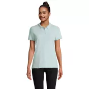 Polo damskie organiczne 170 g/m² Sol's PLANET WOMEN Arctic Blue