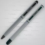 szary - Zestaw piśmienny touch pen, soft touch CELEBRATION Pierre Cardin