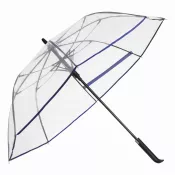 niebieski, transparentny - Automatyczny parasol