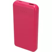różowy - Power bank z ABS z recyklingu 10000 mAh PRESTON