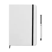 Notes A5 z długopisem 72 kartki w linię NEILO SET Bialy