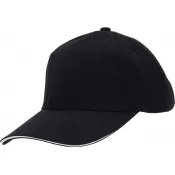 czarny - Czapka z daszkiem bawełniana 6 paneli, 260 g/m² CURTIS