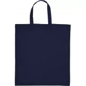 granatowy - Torba bawełniana z krótkim uchem 140 g/m2 MARSHALL