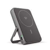 ciemnoszary - Fresh 'n Rebel Powerbank bezprzewodowy 10000 mAh kompatybilny z MagSafe