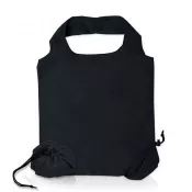 Czarny - Składana torba na zakupy 190T