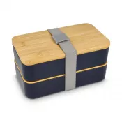 ciemnoniebieski - Lunchbox Bento R-PP &amp; Bamboo