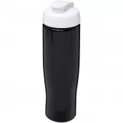 Biały-Czarny - Bidon H2O Tempo® o pojemności 700 ml z wieczkiem zaciskowym