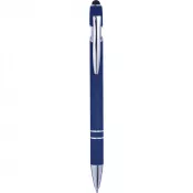 granatowy - Długopis z touch pen-em