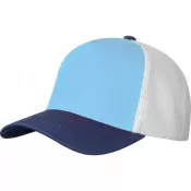 jasnoniebieski - Czapka z daszkiem bawełniana 5 paneli CrisMa 290 g/m2 TREVOR