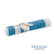 Ręcznik hammam SEAQUAL® 100x170 cm 300 g/m² WAVE Turkusowy