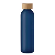 Butelka szklana matowa 500 ml z bambusową zakrętką ABE