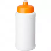 Biały-Pomarańczowy - Bidon Baseline® Plus o pojemności 500 ml z wieczkiem sportowym
