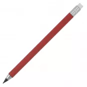 czerwony - Długopis bez tuszu z gumką