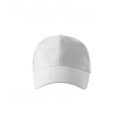Biały - Reklamowa czapka z daszkiem Malfini 6P 305