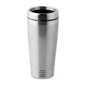 Kubek podróżny stalowy dwuścienny 400 ml RODEO COLOUR Srebrny Mat