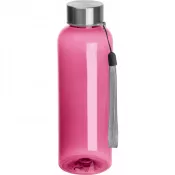różowy - Butelka reklamowa 500 ml z recyklingu