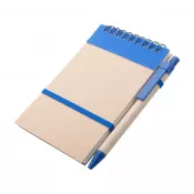 niebieski - Ecocard notatnik