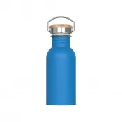 jasnoniebieski - Butelka metalowa z pojedynczą ścianką Ashton 500ml